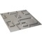 Ekena Millwork 11 7/8in. W x 11 7/8in. H Oslo EnduraWall Decorative 3D Wall Panel Covers 0.98 Sq. Ft. WP12X12OSCST - alternate 3